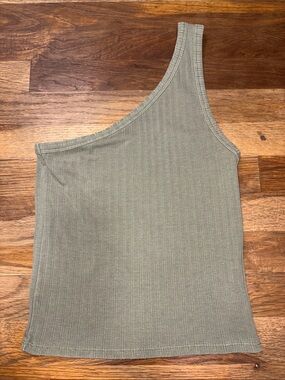AMERICAN EAGLE one shoulder ribbed tank top